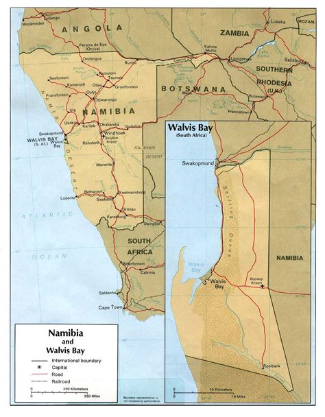 walvis bay namibia map
